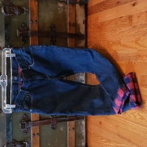Sz 10 Husky straight legs  Gap lined jeans.